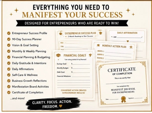 Manifest Journal for Entrepreneurs