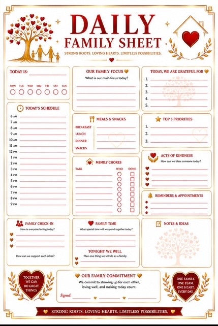 Manifest Journal for Families