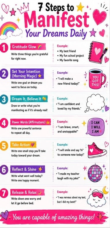 Manifest Journal for Tweens