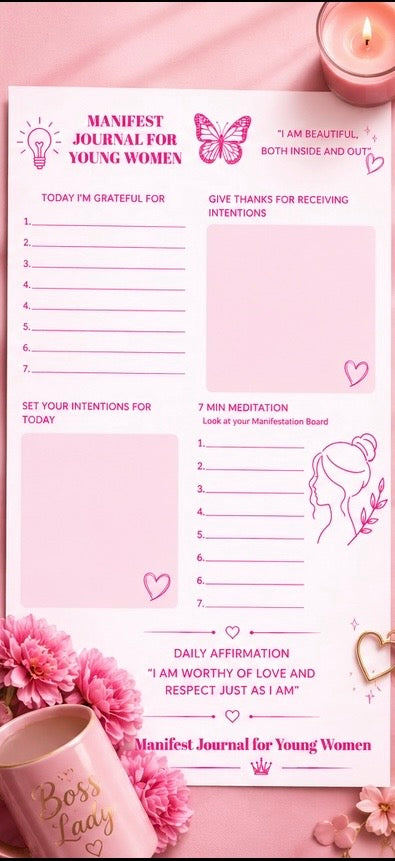 Manifest Journal for Young Women
