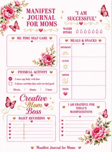 Manifest Journal for Moms
