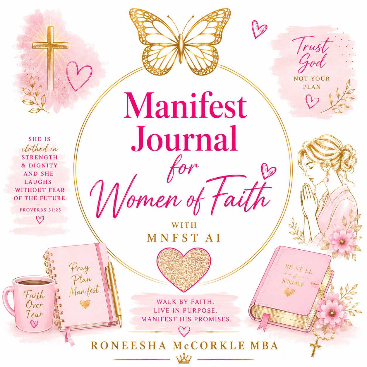 Manifest Journal for Women of Faith