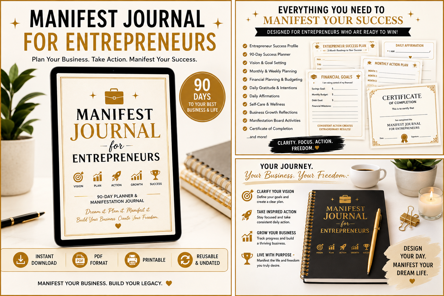 Manifest Journal for Entrepreneurs