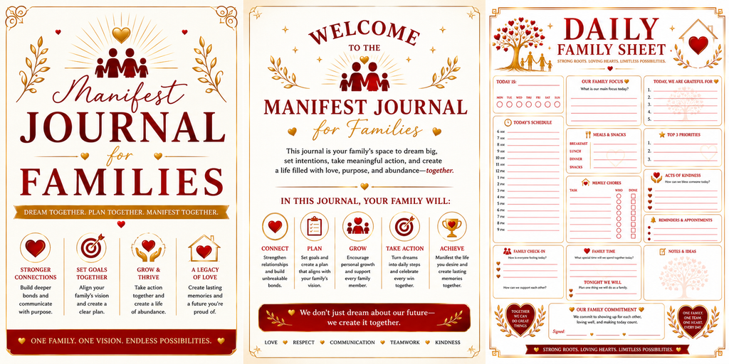 Manifest Journal for Families