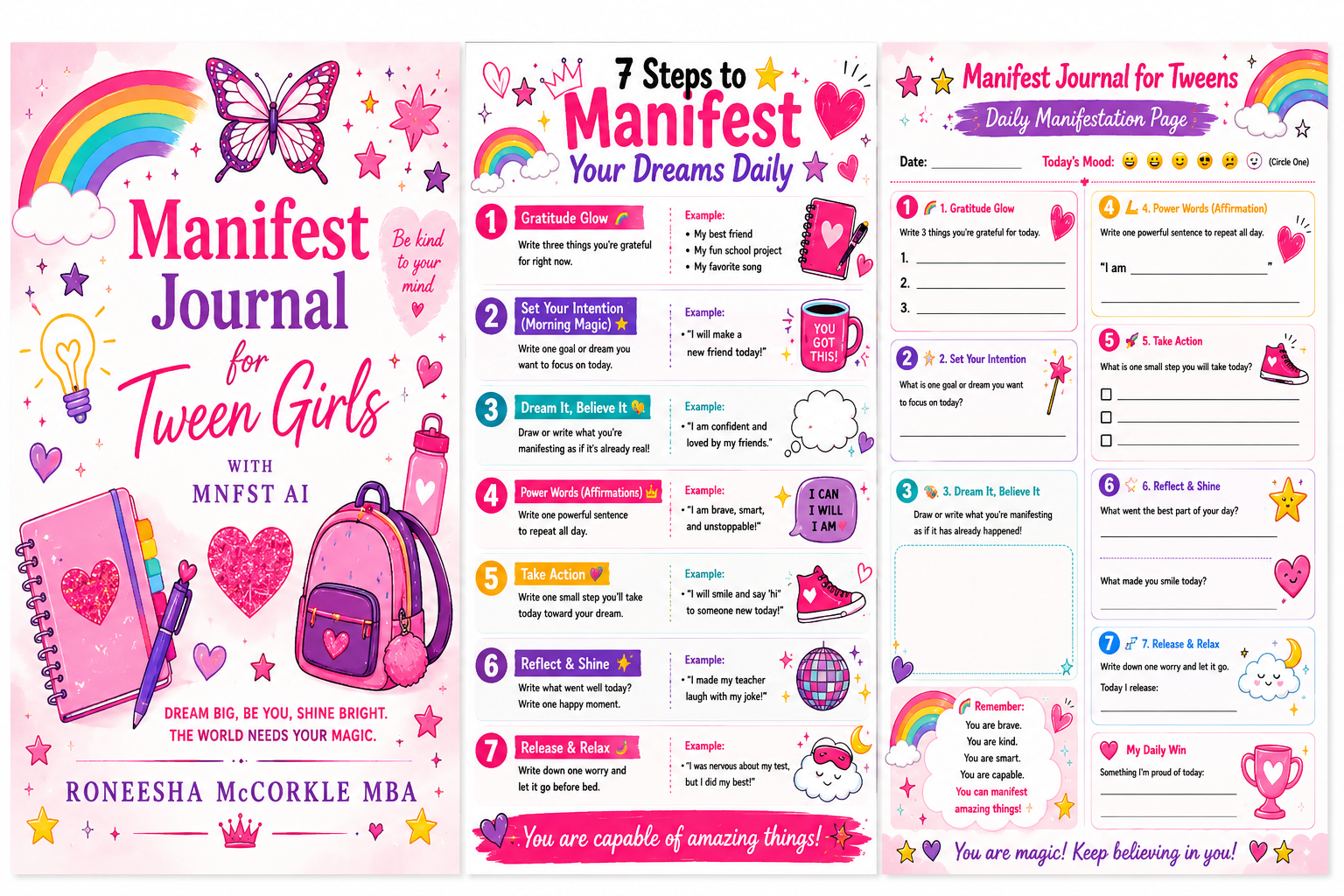 Manifest Journal for Tweens