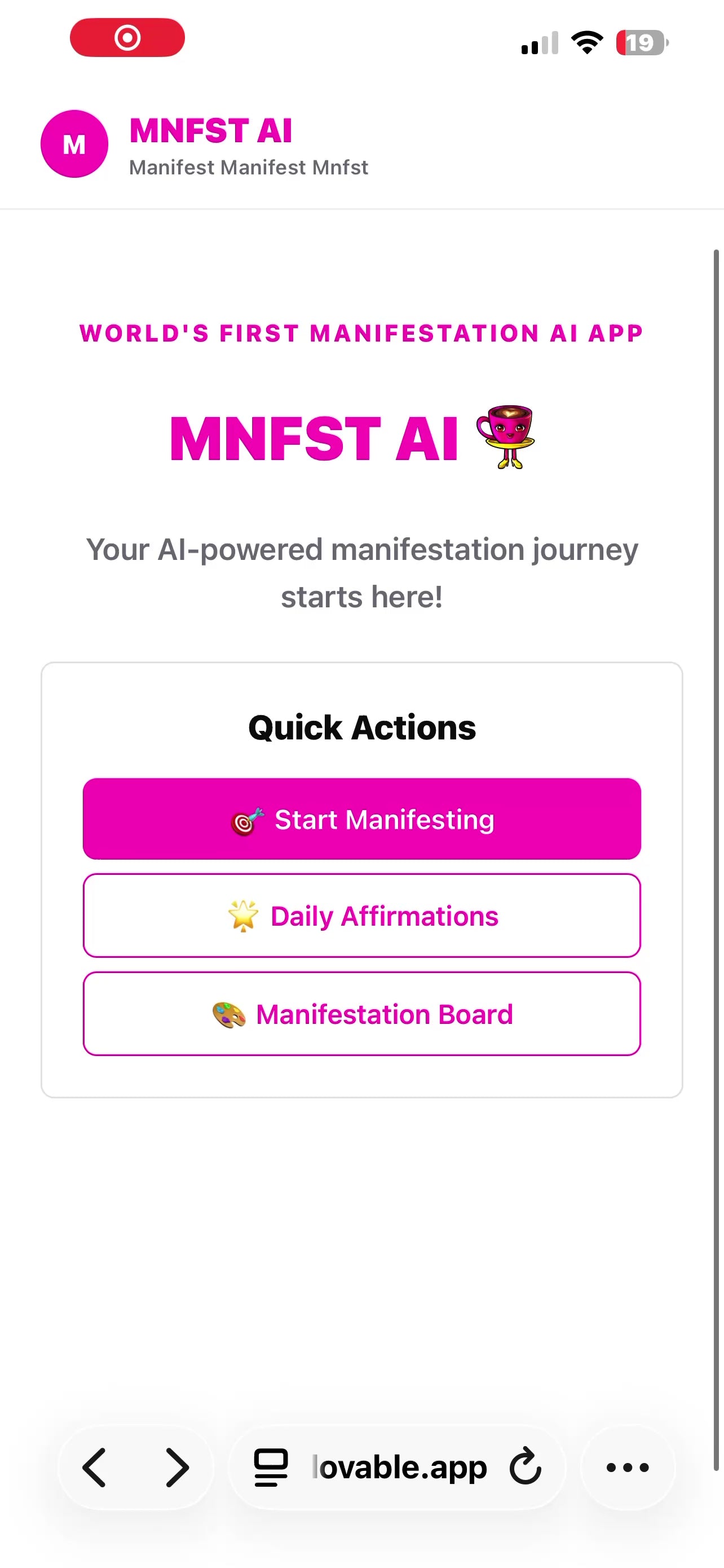 MNFST AI VIP Founder Access